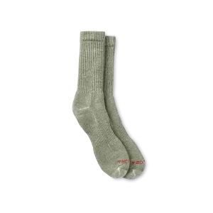 Unisex Full Crew Socks in Olive 97664