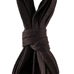 60-Inch Brown Flat Waxed Boot Laces 93006