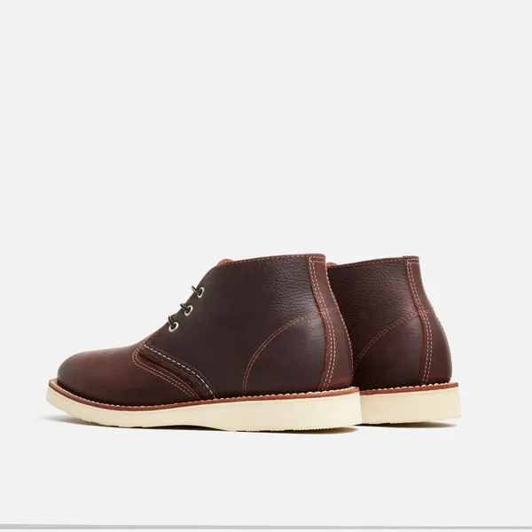 Men's Work Chukka in Dark Brown Leather 3141 - Image 4