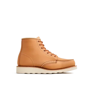 Women's 6-Inch Classic Moc Short Boot in Tan Leather 3383
