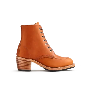 Women's Clara Heeled Boot in Brown Leather 3404