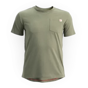 Men's Short Sleeve Pocket T-Shirt in Olive Green 98473
